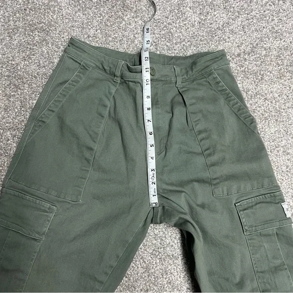 YoungLA Pants Mens 32L Green Convoy Cargo Pockets Straight Heavy Canvas 30x30 - Picture 4 of 9